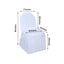 Polyester Slip On Banquet Chair Covers White - Stain-Resistant Reusable Durable Fabric