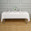 5-Pack Plastic Table Covers White Rectangle - Reliable PVC Disposable Covers for Gatherings 54"x108"