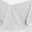 Fire Retardant Premium Polyester 90"x132" Rectangular Tablecloth White - Stylish High-Performance Seamless Table Cover for Large Gatherings