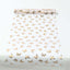 5 Pack Sheer Organza 11"x108" Table Runner Rolls White Disposable with Metallic Gold Foil Butterflies Motifs