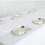 Polyester 12"x108" Table Runner White - Durable & Wrinkle-Resistant Table Decor for All Occasions