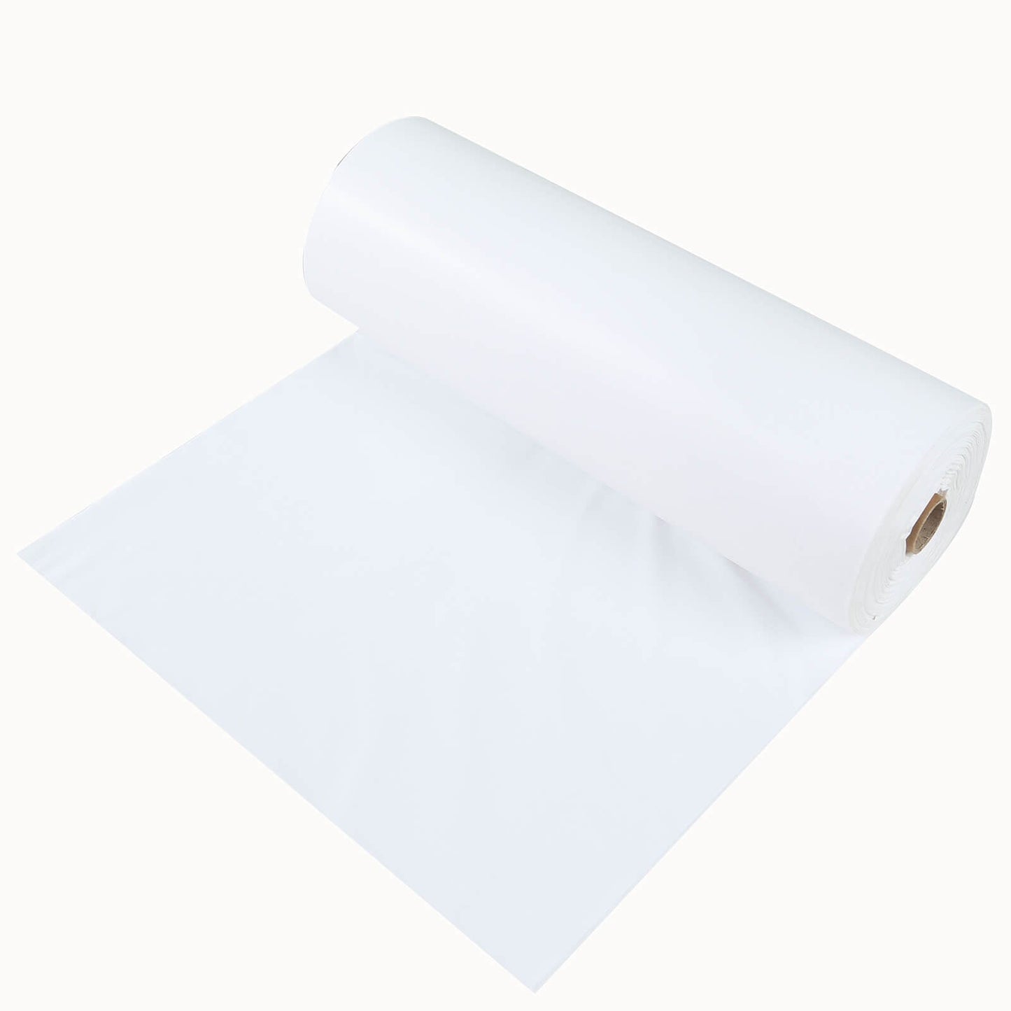 Plastic Table Cover Roll White with Slide Cutter - Customizable Disposable Tablecloth Roll 54"x300ft