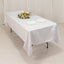 Lamour Satin 60"x102" Rectangle Tablecloth White - Durable & Silky Soft Feel Table Cover for Weddings & Banquets