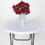 Spandex Table Top Cover White Fitted Cocktail Topper - Wrinkle-Free Event Decor