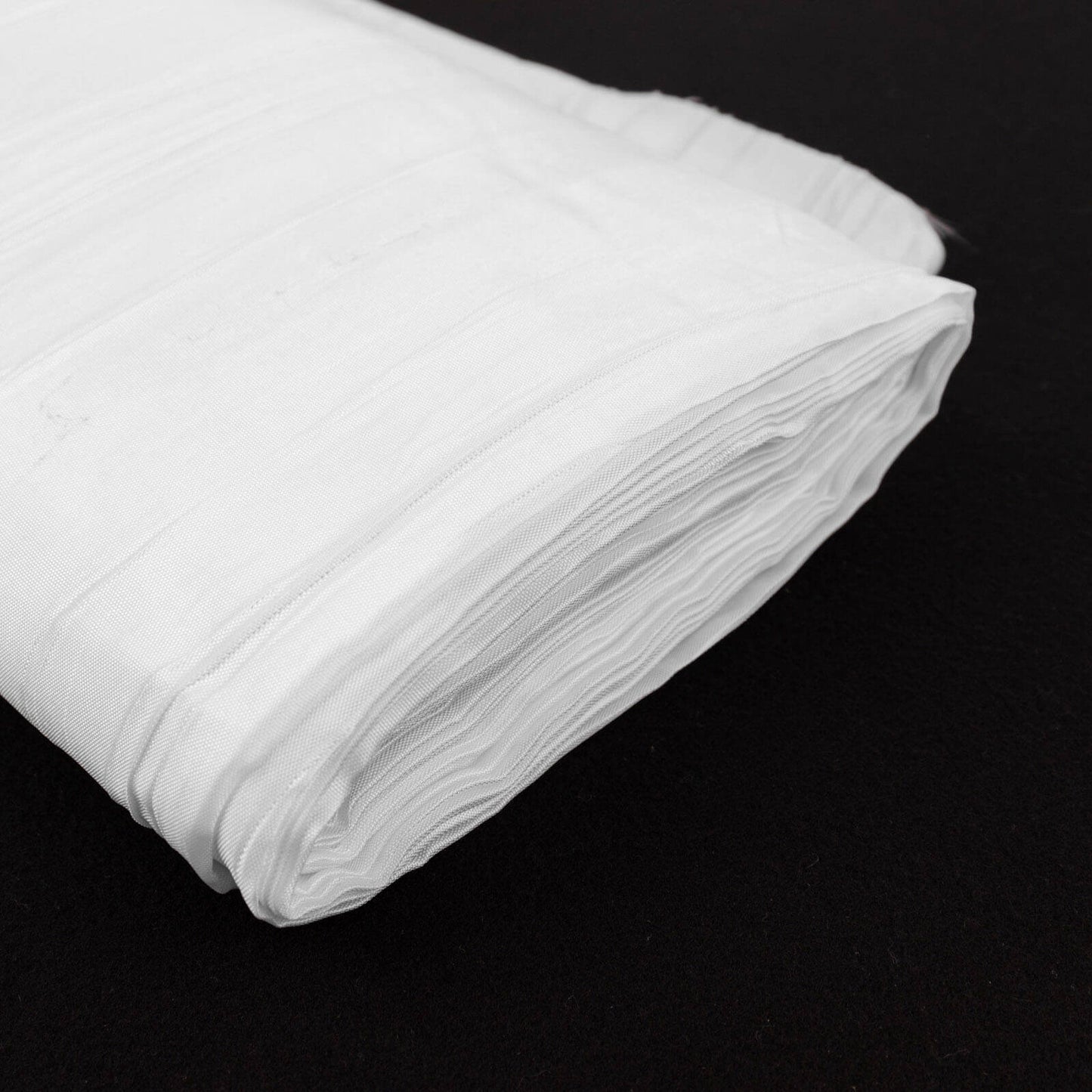 54"x10 Yards White Accordion Crinkle Taffeta Fabric Bolt
