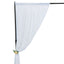 White Crushed Velvet Backdrop Curtain â€“ 8ft x 8ft Event Drape with Rod Pocket, Privacy Panel for Photo Booths & Events