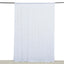 White Crushed Velvet Backdrop Curtain â€“ 8ft x 8ft Event Drape with Rod Pocket, Privacy Panel for Photo Booths & Events