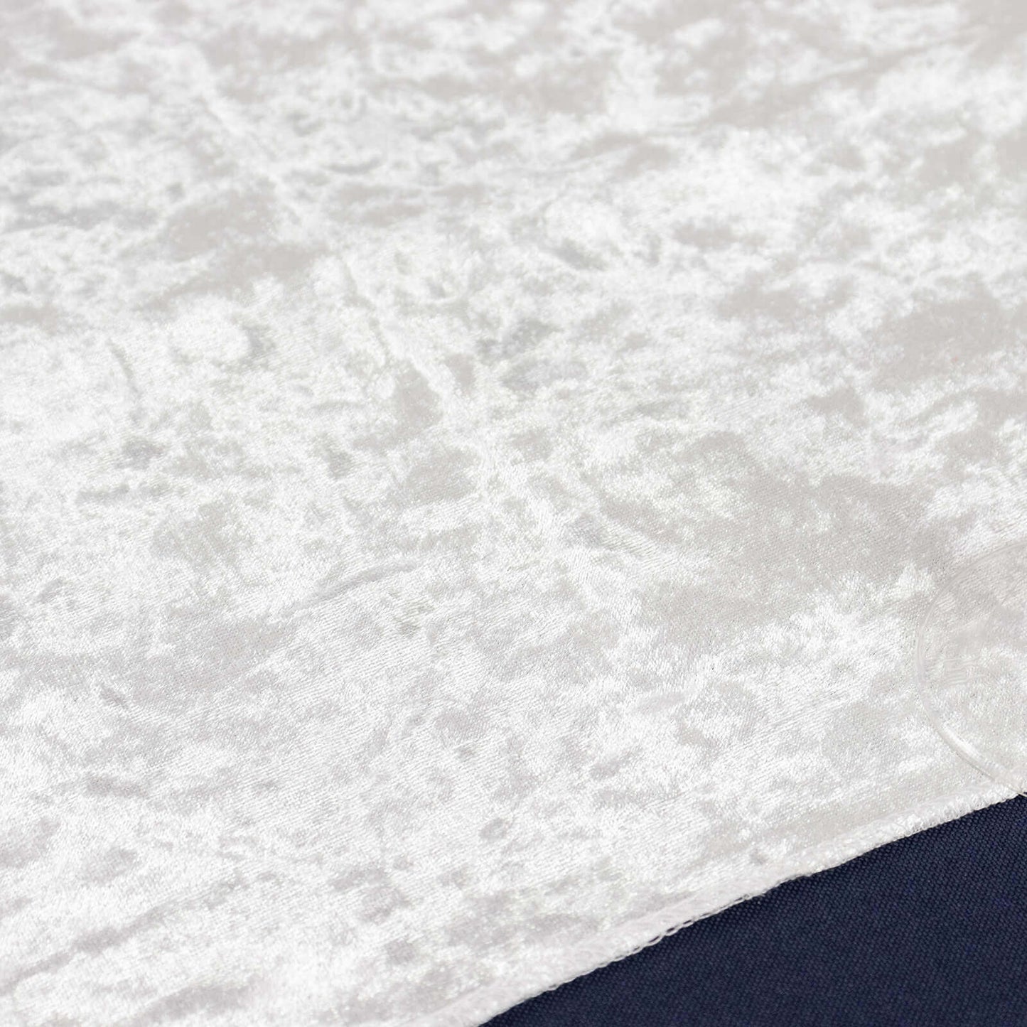 Premium Crushed Velvet 12"x108" Table Runner White - Soft & Wrinkle-Resistant Table Linen for Events
