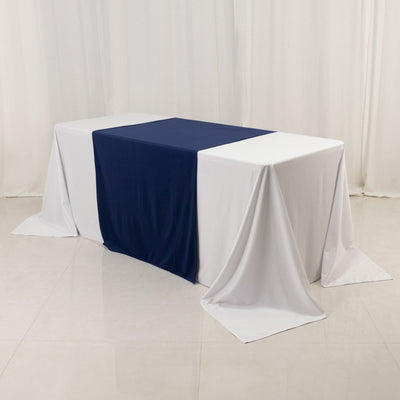 Wide Premium Polyester 36"x72" Table Runner Navy Blue - Sublimation Printable Banner