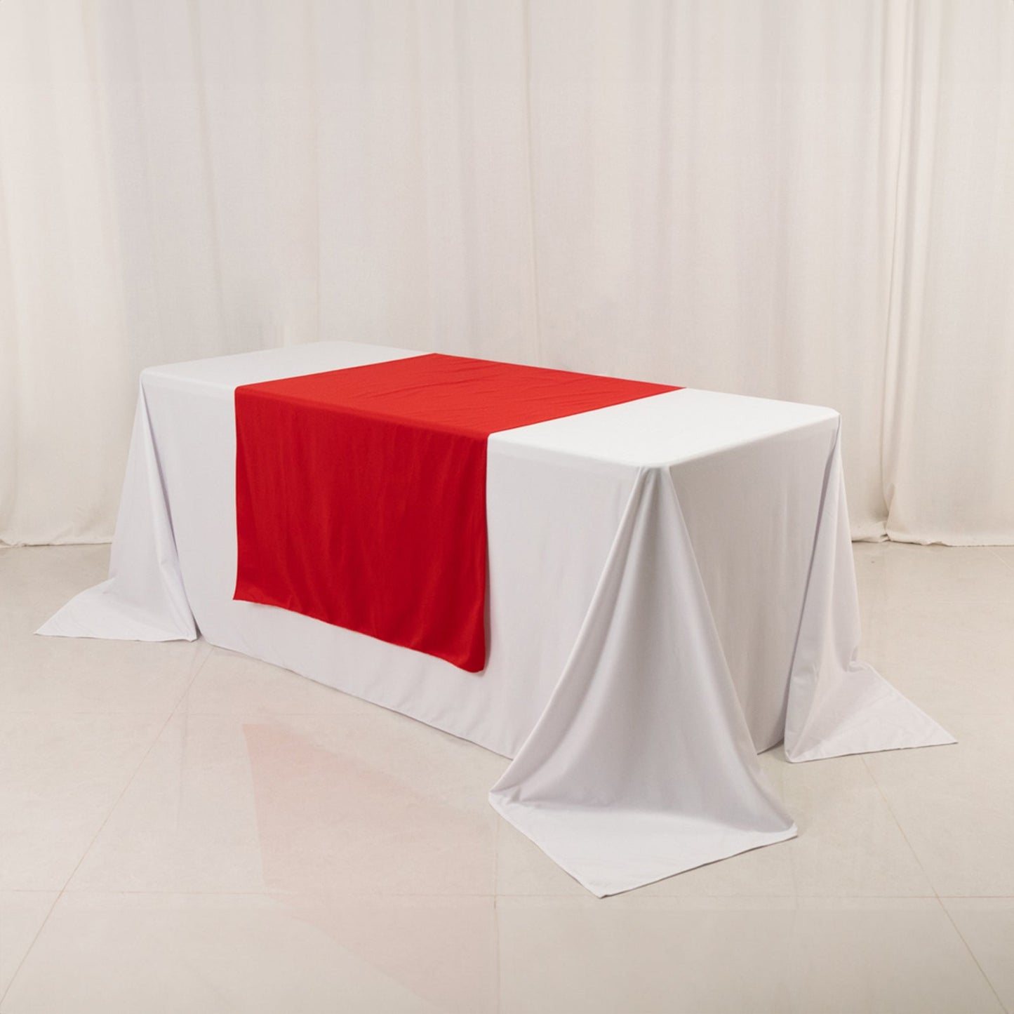 Wide Premium Polyester 36"x72" Table Runner Red - Sublimation Printable Banner