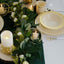 10-Pack Plastic Dinner Plates Ivory with TrÃ¨s Chic Gold Rim - Disposable Party Plates for Gatherings 10"