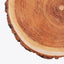 6-Pack Disposable Table Placemats in Natural Wood Slice Print - 700GSM Cardboard Placemats for Boho Farmhouse Decor 13"