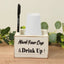 Rustic Wooden Solo Cup Holder Whitewashed with Black Marker - Farmhouse Party Dispenser Box 5.5"