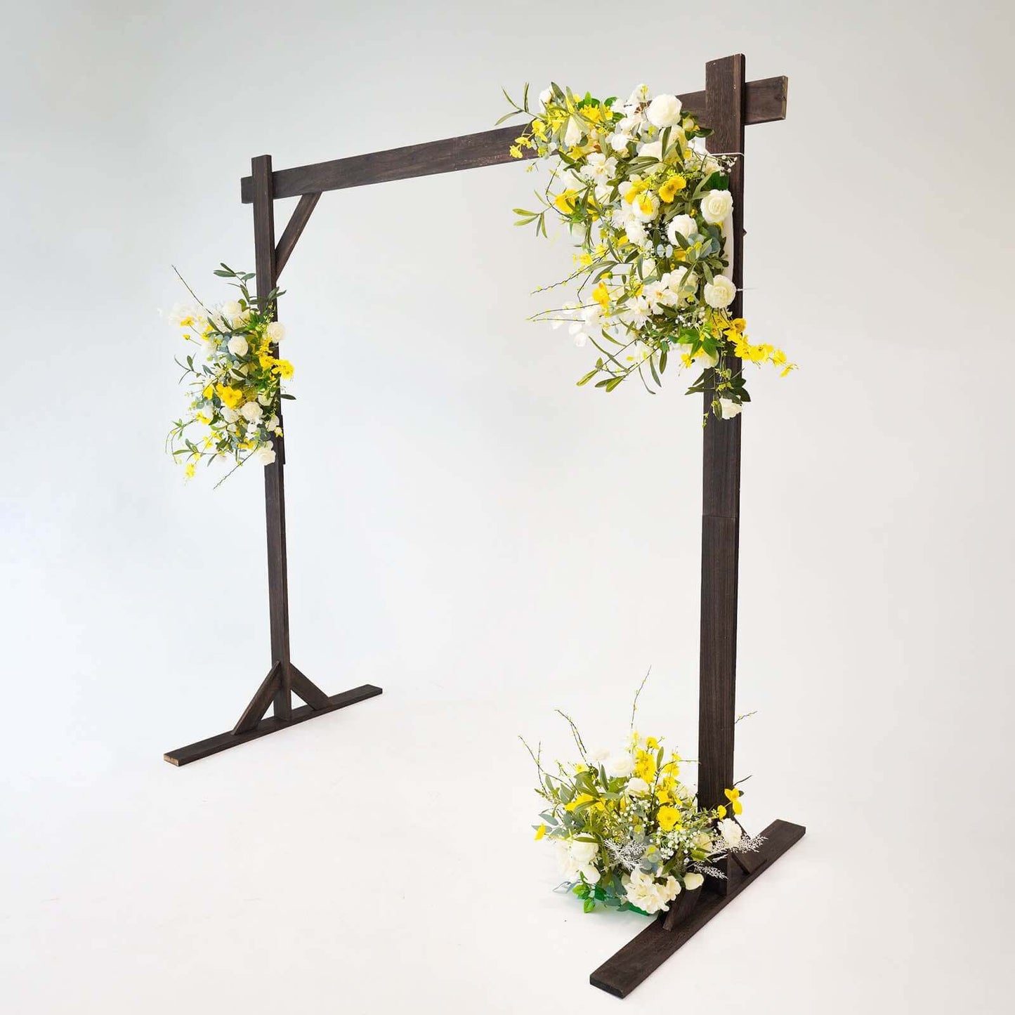 7ft Heavy Duty Wooden Square Wedding Arbor Photography Backdrop Stand