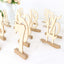 20-Pack Wooden Wedding Table Numbers Natural 1-20 with Holder Base - Perfect Rustic Signs for Receptions 6"