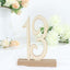 20-Pack Wooden Wedding Table Numbers Natural 1-20 with Holder Base - Perfect Rustic Signs for Receptions 6"