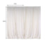 2 Pack Ivory Scuba Polyester Event Curtain Drapes, Durable Flame Resistant Backdrop Event Panels Wrinkle Free with Rod Pockets - 10ftx10ft