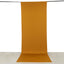 Gold 4-Way Stretch Spandex Event Curtain Drapes, Wrinkle Free Backdrop Event Panel with Rod Pockets - 5ftx14ft