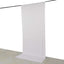 White 4-Way Stretch Spandex Event Curtain Drapes, Wrinkle Free Backdrop Event Panel with Rod Pockets - 5ftx12ft