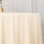 Scuba Round 120" Tablecloth Beige - Wrinkle Free & Stain Resistant Seamless Table Cover