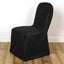 Scuba Stretch Chair Cover Black for Banquet Chairs Slim Fit Design - Wrinkle Free and Durable Slipcover