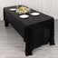 Sequin Dots Polyester 60"x126" Rectangle Tablecloth Shimmering Black - Wrinkle Free & Sparkling Table Cover