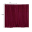 2 Pack Burgundy Scuba Polyester Event Curtain Drapes, Durable Flame Resistant Backdrop Event Panels Wrinkle Free with Rod Pockets - 10ftx10ft