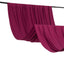 Burgundy 4-Way Stretch Spandex Event Curtain Drapes, Wrinkle Free Backdrop Event Panel with Rod Pockets - 5ftx10ft