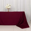 Scuba Rectangular 90"x156" Tablecloth Burgundy - Wrinkle Free, Stain Resistant & Seamless Table Cover