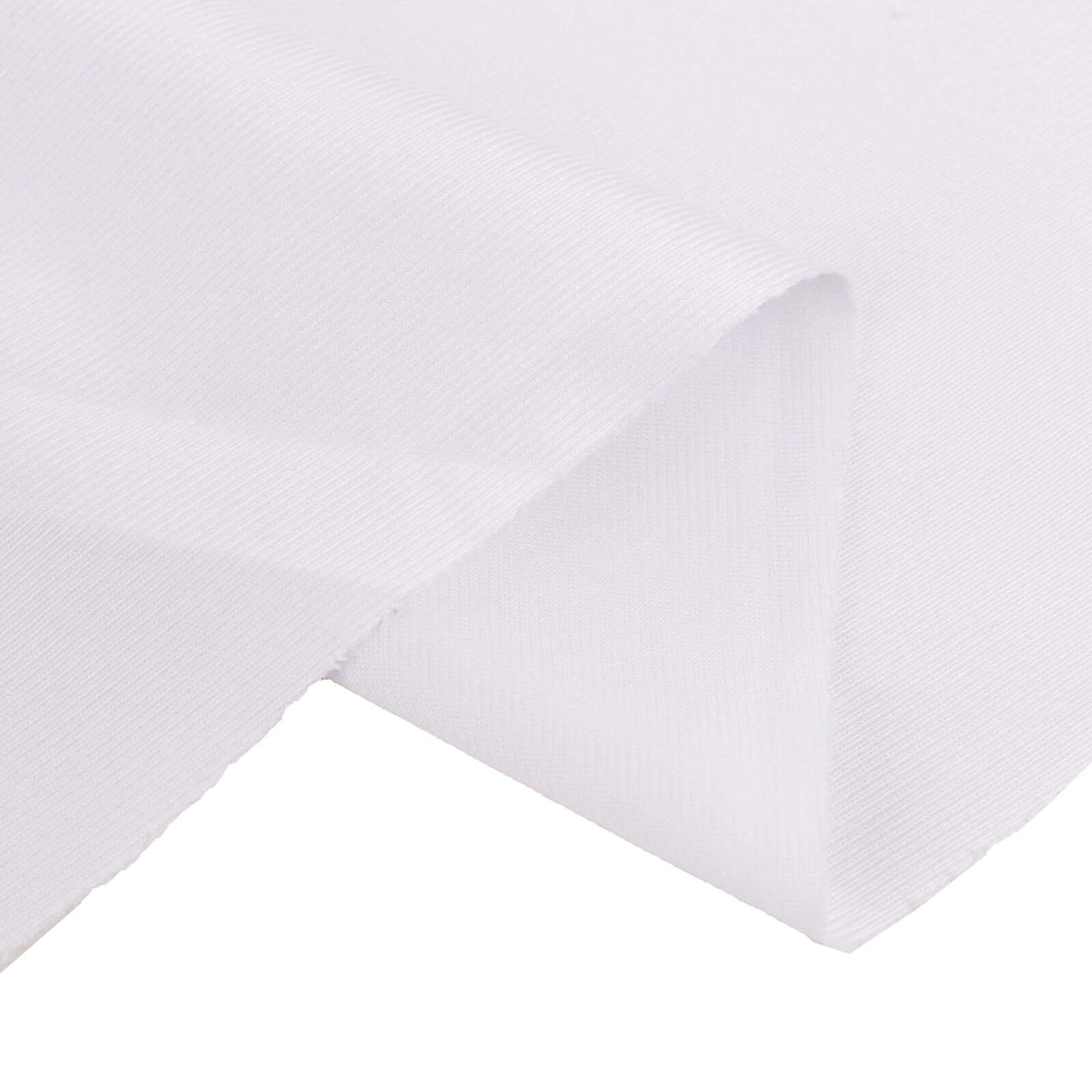 White Scuba Polyester Fabric Roll, Wrinkle Free DIY Craft Fabric Bolt- 60"x10 Yards
