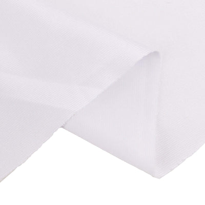 White Scuba Polyester Fabric Roll, Wrinkle Free DIY Craft Fabric Bolt- 60"x10 Yards