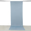 Dusty Blue 4-Way Stretch Spandex Event Curtain Drapes, Wrinkle Free Backdrop Event Panel with Rod Pockets - 5ftx14ft