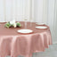 Satin 90" Round Tablecloth Dusty Rose - Smooth and Lustrous Table Cover