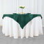 Premium Polyester 54"x54" Table Overlay Square Tablecloth Hunter Emerald Green - 220GSM Stain and Wrinkle-Resistant Table Topper