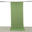Sage Green 4-Way Stretch Spandex Event Curtain Drapes, Wrinkle Free Backdrop Event Panel with Rod Pockets - 5ftx14ft