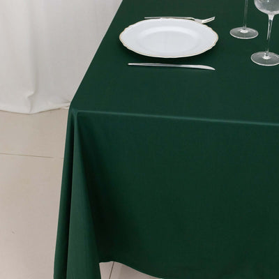 Scuba Square 70"x70" Tablecloth Hunter Emerald Green - Wrinkle Free & Stain Resistant Table Cover