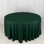 Scuba Round 120" Tablecloth Hunter Emerald Green - Wrinkle Free & Stain Resistant Seamless Table Cover