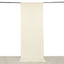 Ivory 4-Way Stretch Spandex Event Curtain Drapes, Wrinkle Free Backdrop Event Panel with Rod Pockets - 5ftx12ft