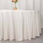 Scuba Round 120" Tablecloth Ivory - Wrinkle Free & Stain Resistant Seamless Table Cover