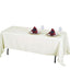 Premium Polyester 72"x120" Rectangle Tablecloth Ivory - 220GSM Stain-Resistant Table Cover