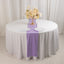 Scuba Polyester 12"x108" Table Runner Lavender Lilac - Wrinkle-Free Table Linen