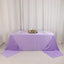 Scuba Rectangular 90"x156" Tablecloth Lavender Lilac - Wrinkle Free, Stain Resistant & Seamless Table Cover