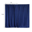 2 Pack Navy Blue Scuba Polyester Event Curtain Drapes, Durable Flame Resistant Backdrop Event Panels Wrinkle Free with Rod Pockets - 10ftx10ft