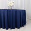 Scuba Round 120" Tablecloth Navy Blue - Wrinkle Free & Stain Resistant Seamless Table Cover