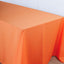 Polyester 90"x156" Rectangle Tablecloth Orange - Seamless Wrinkle-Resistant Table Cover