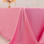 Lamour Satin 90"x156" Rectangle Tablecloth Pink - Luxurious, Soft Seamless Table Cover