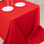 Scuba Rectangular 90"x156" Tablecloth Red - Wrinkle Free, Stain Resistant & Seamless Table Cover