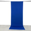 Royal Blue 4-Way Stretch Spandex Event Curtain Drapes, Wrinkle Free Backdrop Event Panel with Rod Pockets - 5ftx14ft