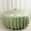 Premium Polyester 108" Round Tablecloth Sage Green - Wrinkle-Resistant 220GSM Table Cover
