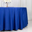 Scuba Round 120" Tablecloth Royal Blue - Wrinkle Free & Stain Resistant Seamless Table Cover
